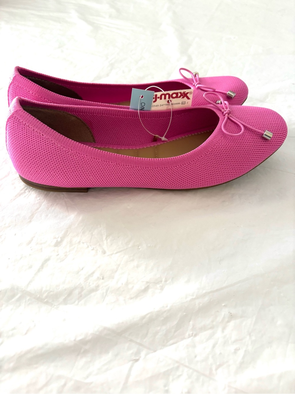 NWT Cynthia Rowley Pink Scarlett Ballet Flats Slip on shoes SZ 7.5
